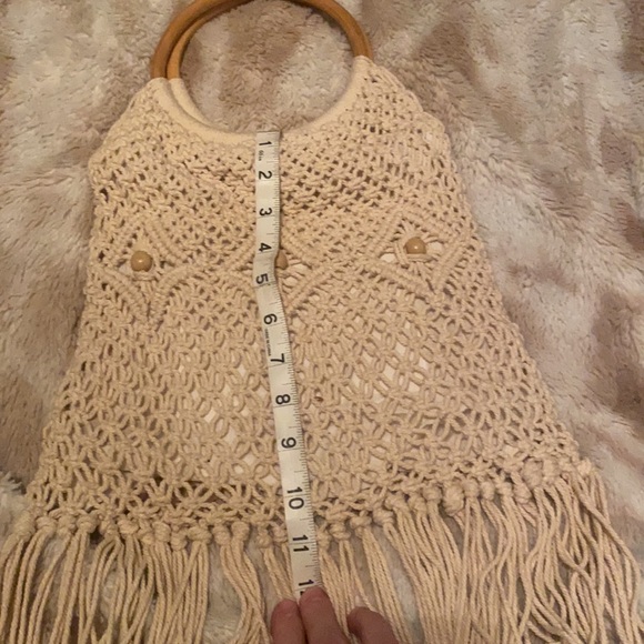 Macramé boho handbag - Picture 5 of 6